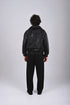 Premium Embroidered Leather Jacket - (W-0312) Black