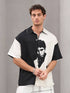 Monochrome Graphic Statement Shirt - (0173)