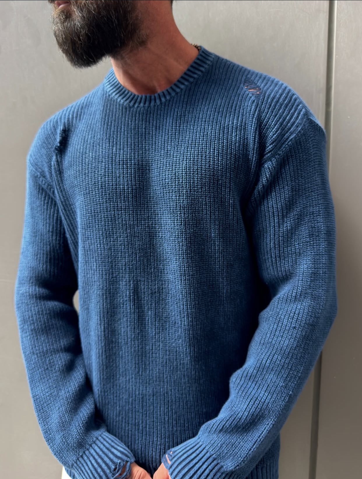 Knitwear oversized shirt -   0061