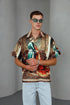 Oversized Persian Art Resort Shirt- (0278)