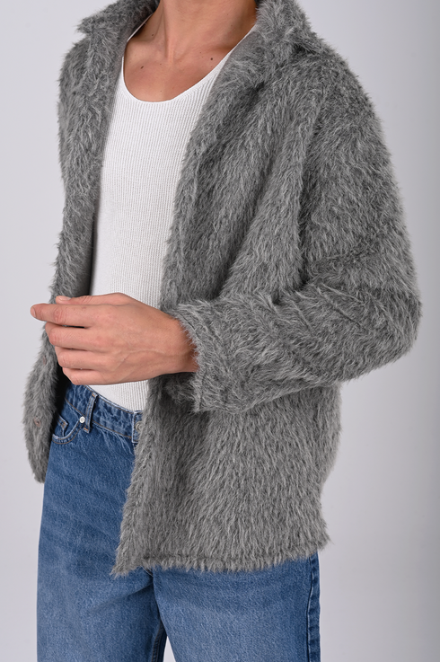 Premium Textured Fur Jacket -(W-0311)