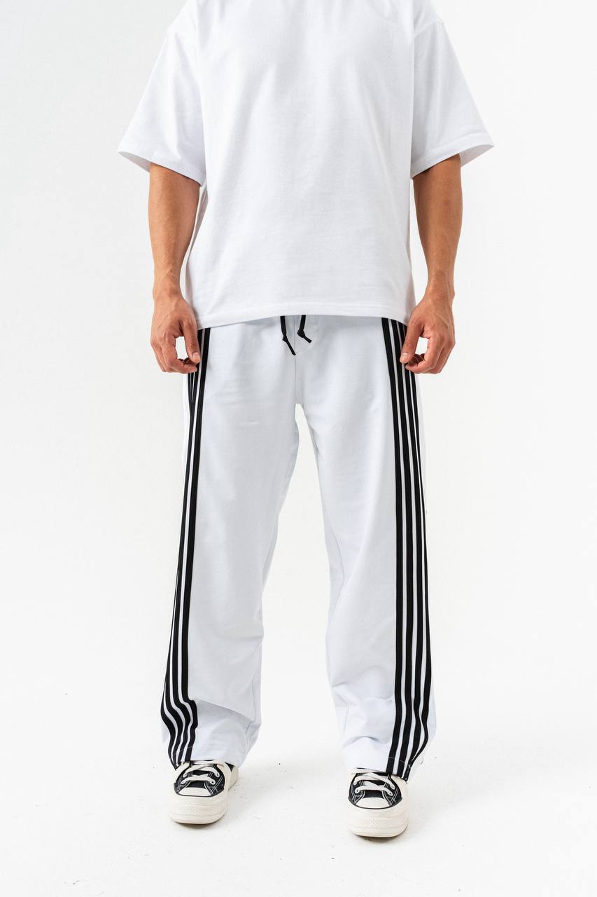 Stripped button detailed tracksuit - 0053
