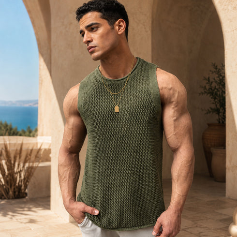 Premium Knit Sleeveless Tank
- (0029)