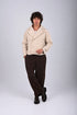 Double Breasted Crop Stamped Jacket - (W-0310)