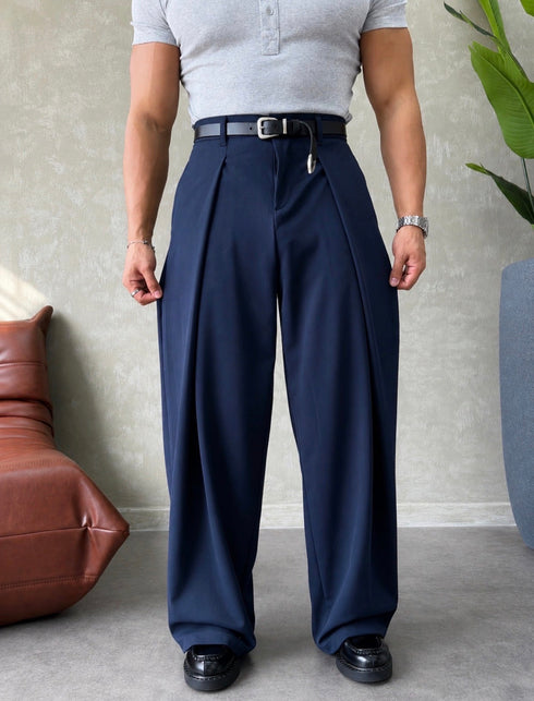 Wide Legs Trousers - (0208)