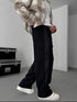 Velvet cotton pants - black 0094