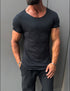 Slim fit shirt round neck - (0030)