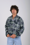 Oversized Plaid Overshirt (W-0325)