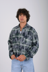 Oversized Plaid Overshirt (W-0325)