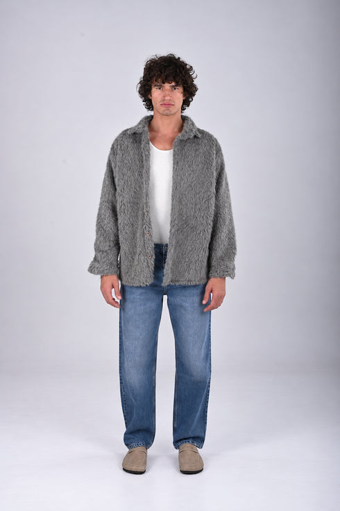 Premium Textured Fur Jacket -(W-0311)