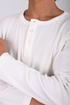 Essential Ribbed Henley Long Sleeve (W-0305)