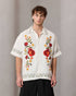 Floral Embroidered Summer Shirt – Cream / (0212)