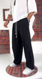 Relaxed Linen Jogger Pants – black 0120