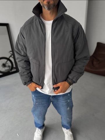 Stone bomber jacket / gray- 0055