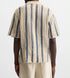 Zara Textured Knit Stripe Resort Shirt-(0297)