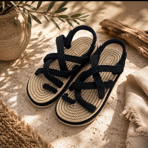 Rope Strap Summer Sandals – (0028)