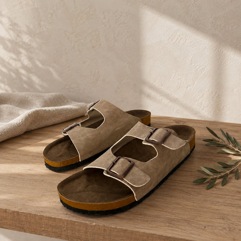 Double-Buckle Comfort Slides - (0250)