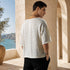 Textured Knit Button Shirt – Off White 0128