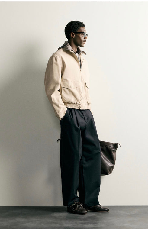 ZARA-COTTON LYOCELL REGULAR JACKET (ZW-0009)