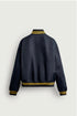 ZARA-CONTRAST RELAXED FIT BOMBER JACKET (ZW-0002)