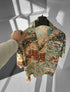 Abstract Print Flow Shirt - (0199)