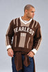 Varsity Graphic Knit Sweater (W-0336)