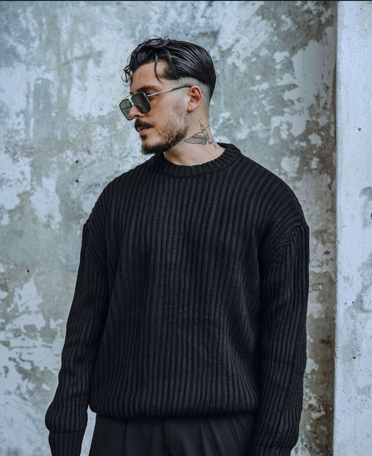 Knitwear oversized shirt - 0065