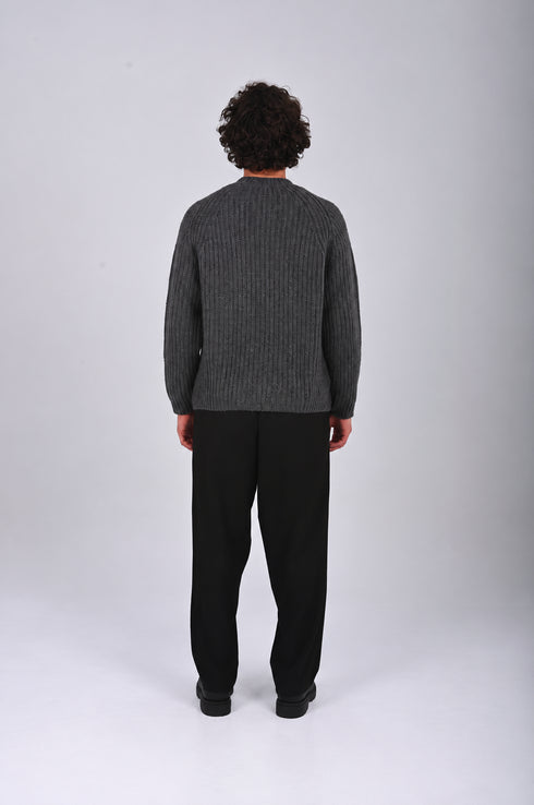 Chunky Knit Crew-Neck Sweater -(W-0326)