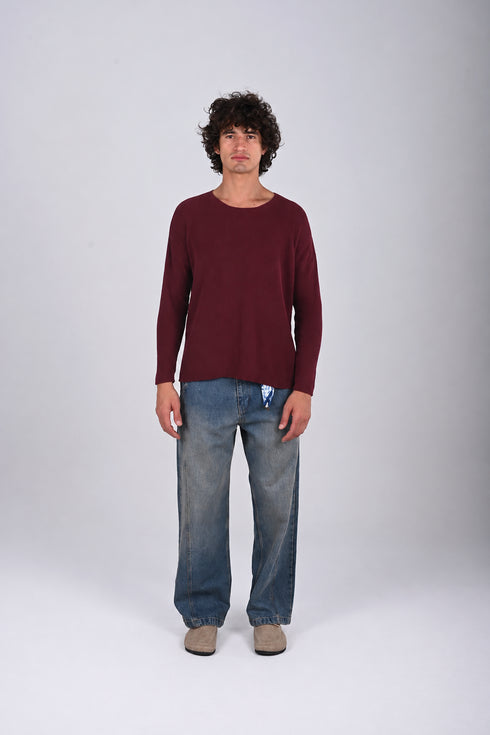Knitwear oversized shirt (W-0062 )