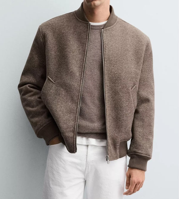 ZARA-Wool-Blend Bomber Jacket (ZW-0006)