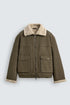 Zara Shearling-Collar Utility Jacket (ZW-0012)