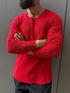 Knitwear oversized shirt - red 0062
