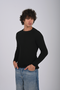 Textured Knit Crewneck Sweater- (W-0329)