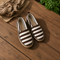 Striped Espadrilles-(0273) brown