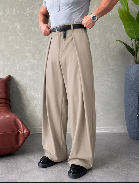 Wide Legs Trousers - (0208)