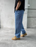 Light Wash Wide-Leg Denim Jeans- 0129 / ART 3185 /k 2