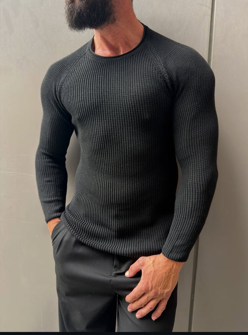 Slim fit pullover - blue 0103