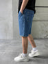 Classic Blue Denim Shorts - (Art-3298-k2)