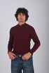 Ribbed Knit Henley Sweater -(W- 0323)