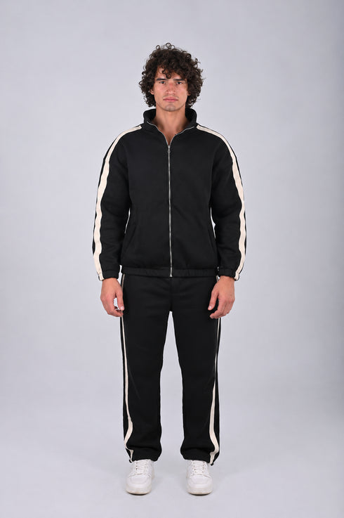 Premium Contrast Stripe Tracksuit (W-0304)