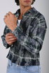 Oversized Plaid Overshirt (W-0325)