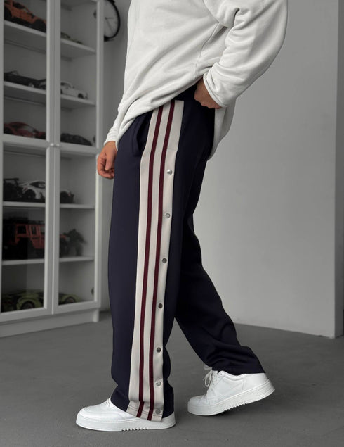 Contrast Stripe Track Pants - (0255)
