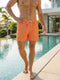 Orange Striped Swim Shorts - (0237)