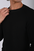 Textured Knit Crewneck Sweater- (W-0329)
