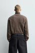 ZARA High-Neck Zip Knit Sweater (ZW-0015)