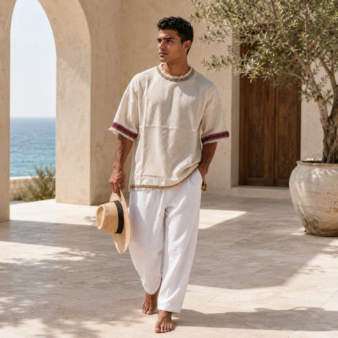 Coastal Heritage Knit Tee-(0259)