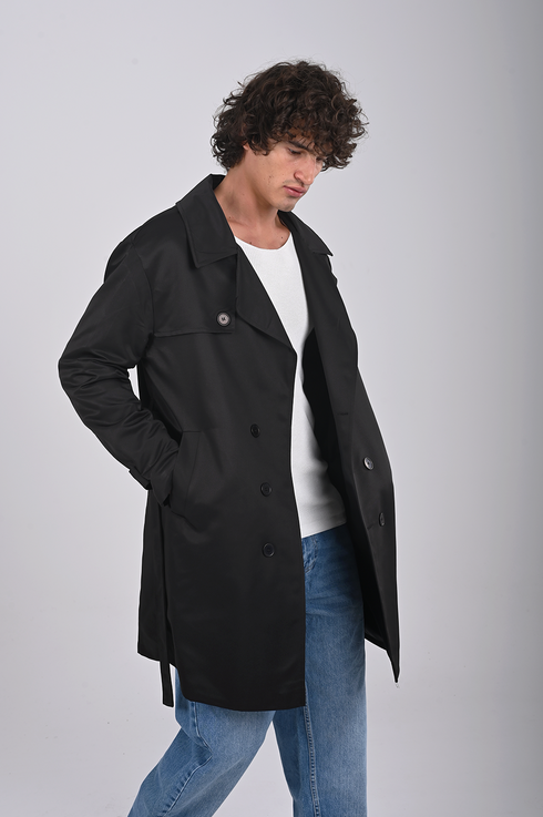 Classic Belted Trench Coat - (W-0320)