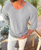 Textured Knit Shirt – Modern Fit (0027) / gray