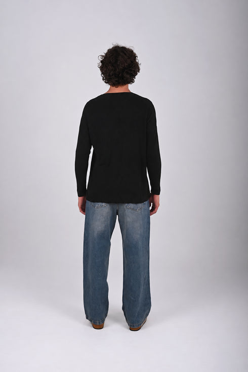 Knitwear oversized shirt (W-0062 )