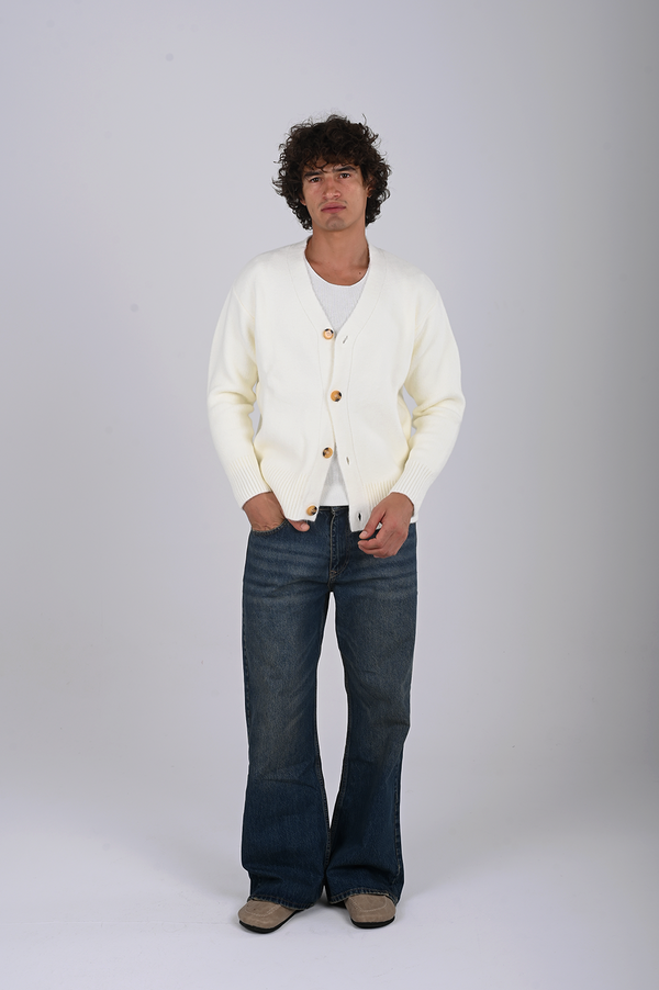 Relaxed Fit Knit Cardigan (W-0070)
